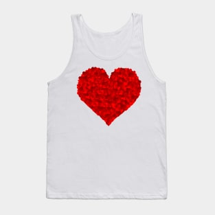 Red Heart Love Valentines for Girlfriend Women Him Her Girls Tank Top